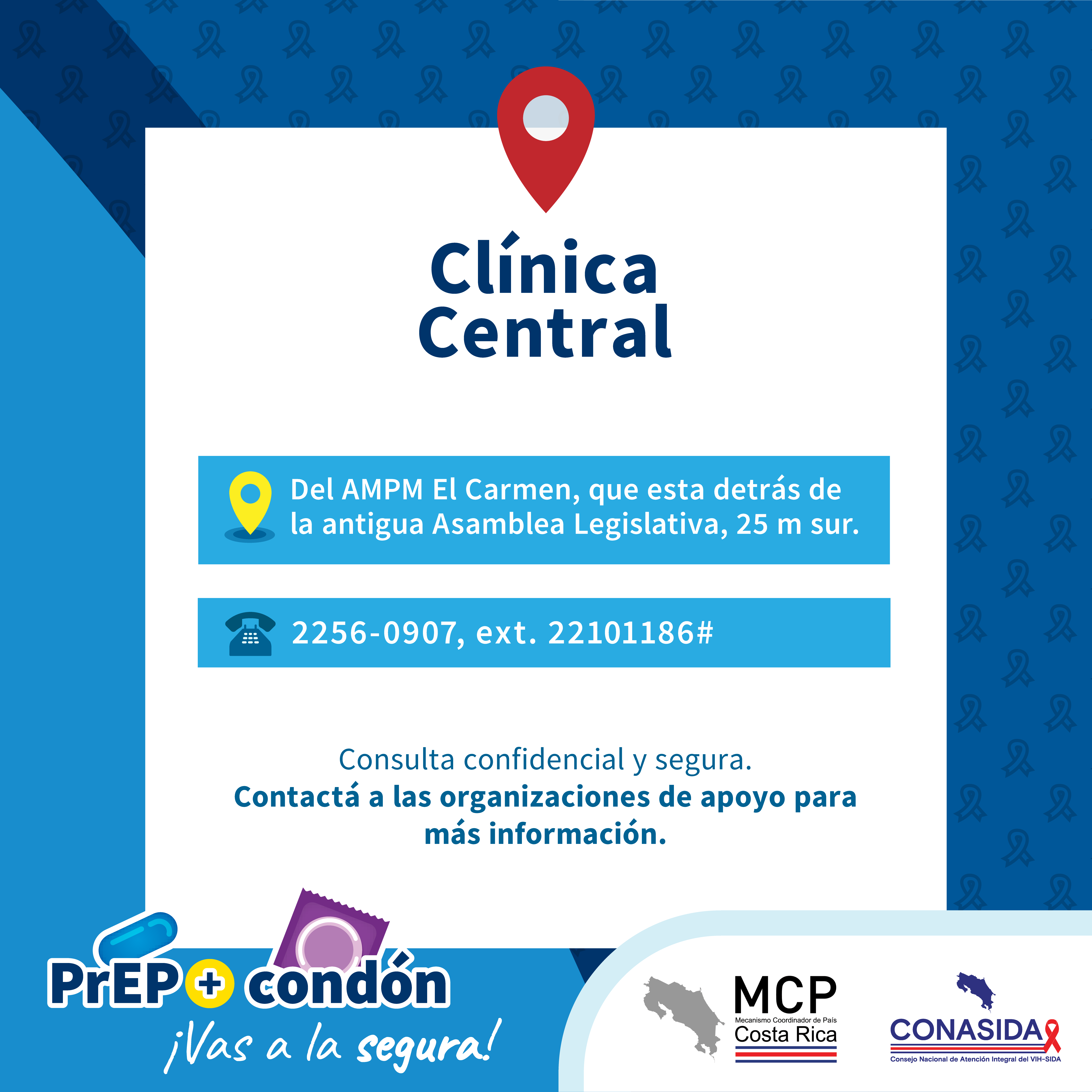 Datos de contacto de Clínica central